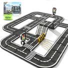 Pacote de expansão Magnetic Tiles Road IGIVI para crianças de 3 anos ou mais