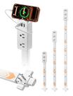 Pacote de extensor de tomada elétrica Blueera com 2 unidades com USB-C, USB-A Pacote de extensor de tomada elétrica Blueera com 2 unidades com USB-C, USB-A