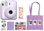 Pacote de férias da câmera Fujifilm Instax Mini 12 2025 lilás