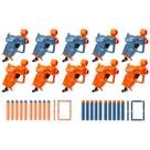 Pacote de festa Blaster NERF Elite Ace SD-1 com 10 lançadores e 20 dardos