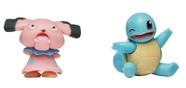 Pacote de figuras Pokémon Battle Ready Squirtle and Snubbull