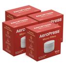 Pacote de filtro de reposição, cafeteira AeroPress, pacote com 4