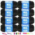 Pacote de fios para tranças Youngther Brazilian Wool Hair