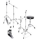 Pacote de hardware de bateria Griffin, conjunto completo de 6 peças com caixa e pedal