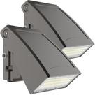 Pacote de luz LED de parede HYPERLITE 40W 5200lm Fotocélula 2PCS Pacote de luz LED de parede HYPERLITE 40W 5200lm Fotocélula 2PCS