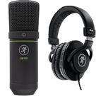 Pacote de microfone e fones de ouvido Mackie EM-91C e MC-100