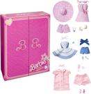 Pacote de moda Barbie The Movie com 3 roupas e acessórios