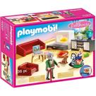 Pacote de Móveis Playmobil: Sala de Estar Confortável com Luz