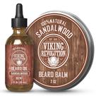 Pacote de óleo e bálsamo para barba Viking Revolution Sandalwood