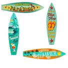 Pacote de placas de praia de metal com pranchas de surfe Bem-vindo ao Paradise, Endless Summer, Tropical Bar e Flip Flop