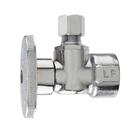 Pacote de prumo de válvula 1/2 FIP x 1/4 de compressão em latão cromado