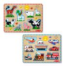Pacote de quebra-cabeça sonoro Melissa & Doug para crianças de 2 a 5 anos