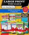 Pacote de quebra-cabeça Word Search KAPPA Super Saver Large Print x9