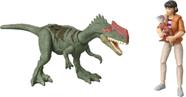 Pacote de resgate de bonecos de ação Mattel Jurassic World de 3,75 polegadas