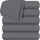 Pacote de roupa de cama Flat Sheets Utopia, 6 microfibras macias escovadas