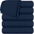 Pacote de roupa de cama Flat Sheets Utopia com 6 microfibras macias escovadas Pacote de roupa de cama Flat Sheets Utopia com 6 microfibras macias escovadas