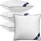 Pacote de roupa de cama Throw Pillow Inserts Utopia com 4, 55 x 55 cm, brancas
