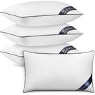 Pacote de roupa de cama Throw Pillow Inserts Utopia com 4 peças de 30 x 50 cm, brancas
