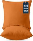 Pacote de roupa de cama Throw Pillows Utopia de 2 laranjas 45x45cm Pacote de roupa de cama Throw Pillows Utopia de 2 laranjas 45x45cm