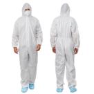 Pacote de roupas Hazmat descartáveis Greenour com 12 roupas brancas grandes