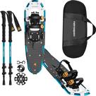 Pacote de sapatos de neve e bastões de trekking Retrospec Drifter 25/30