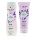 Pacote de shampoo e condicionador ATTITUDE Super Leaves 480 ml Pacote de shampoo e condicionador ATTITUDE Super Leaves 480 ml