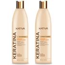 Pacote de shampoo e condicionador Kativa Keratin 355mL x 2