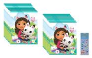 Pacote de suprimentos para festas Gabbys Dollhouse com 16 sacolas de saque Pacote de suprimentos para festas Gabbys Dollhouse com 16 sacolas de saque
