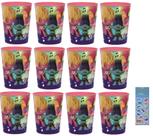 Pacote de suprimentos para festas Unique Trolls com 12 copos reutilizáveis de 480 ml Pacote de suprimentos para festas Unique Trolls com 12 copos reutilizáveis de 480 ml