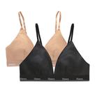 Pacote de sutiãs femininos Hanes Originals Triangle Cotton, pacote com 2 unidades