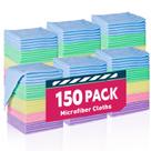 Pacote de toalhas de microfibra TEAWOO 150 para carros e casa 30x30cm
