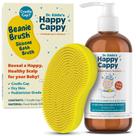 Pacote de xampu e sabonete líquido e gorro Happy Cappy