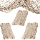 Pacote Decorative Fish Net 4E's Novelty de 3 algodão natural