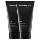 Pacote diário de 2 sabonetes faciais HommeFace para homens com colágeno 125 ml