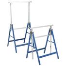 Pacote dobrável de 2 Saw Horses YITAHOME com 2 suportes 2x4 de 6 velocidades