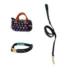 Pacote Dog Walk Green Pet Bonejour Black Petite com dispensador de bolsas, 960 sacos de lixo, coleira e coleira