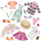 Pacote Doll Glitter Girls Style de 14 polegadas com 3 roupas de 3 anos ou mais