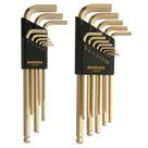 Pacote duplo com extremidade esférica L-Wrench Bondhus 20899 GoldGuard