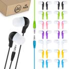Pacote Ear Buds JustJamz Jelly Roll com 10 fones de ouvido coloridos para crianças