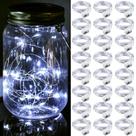 Pacote Fairy Lights ZGWJ 20LED operado por bateria de 7 pés com 24 pés branco frio