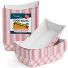 Pacote Food Boats SPARGOS 250 de 1,36 kg de papel vermelho e branco 800 ml