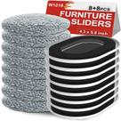 Pacote Furniture Movers Sliders Kiss Core Upgrade 8+8 5,8 x 4,3 cm