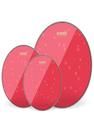 Pacote hidráulico Drum Heads Evans Red Rock (25, 30, 40) cm