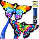 Pacote Kite Doinfly Butterfly 2 para crianças e adultos 55x27cm