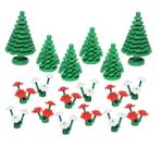 Pacote LEGO Garden Dwarfgalaxy com 2 árvores grandes e 4 árvores pequenas Pacote LEGO Garden Dwarfgalaxy com 2 árvores grandes e 4 árvores pequenas