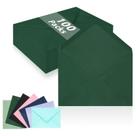 Pacote LIKAJON, pacote com 100 envelopes A7, verde escuro, 13x18 cm Pacote LIKAJON, pacote com 100 envelopes A7, verde escuro, 13x18 cm