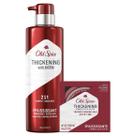 Pacote masculino de shampoo e condicionador + Pomade Old Spice