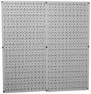 Pacote Metal Pegboard Wall Control 30-P-3232G cinza