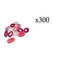 Pacote Mini Rabicó Xuxinha De Cabelo rosas e branco 300 Peças Atacado Pacote Mini Rabicó Xuxinha De Cabelo rosas e branco 300 Peças Atacado