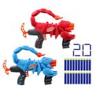 Pacote Nerf Wild Venompack com 2 lançadores Easy Play e 20 dardos para maiores de 6 anos